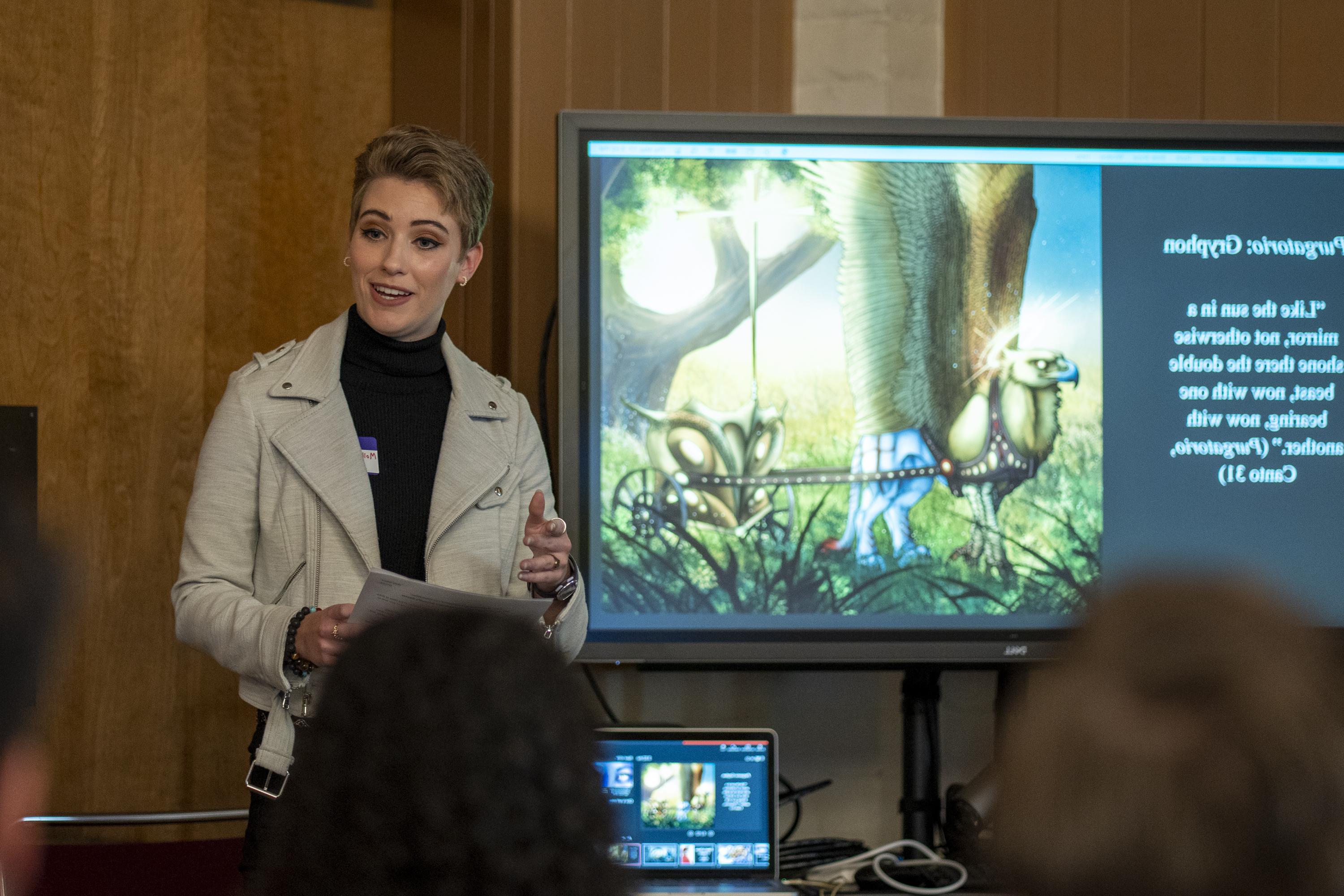 Molly Gilbert at the 2023 SMC Student Research and Creative Works Conference