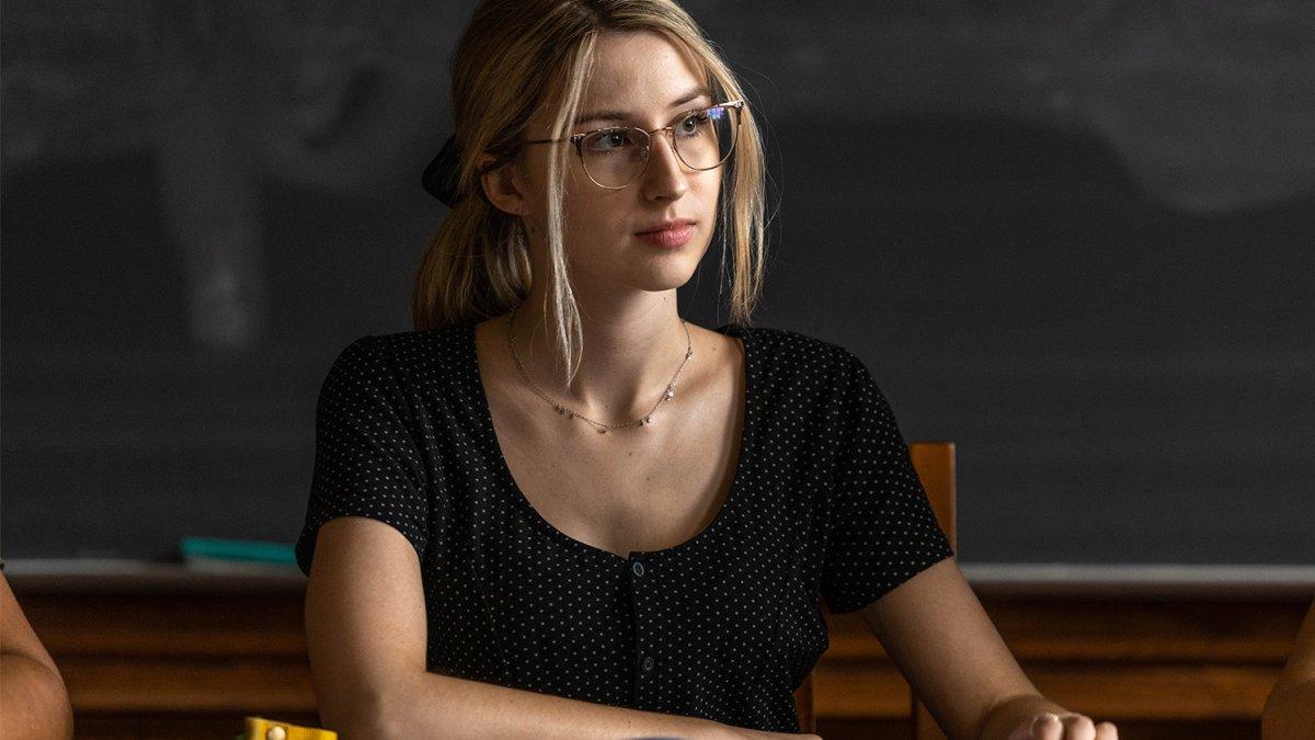 student listens during class